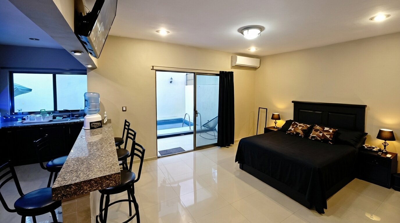 Departamento 54 premium con cocina completa, tina y alberca en La Florida, Merida Yucatan - Davish's House Apartments